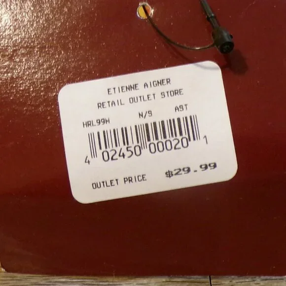 ETIENNE AIGNER NEW Women's Golden Leather Small Crossbody Purse 7"x7"x2.5" - Picture 13 of 15